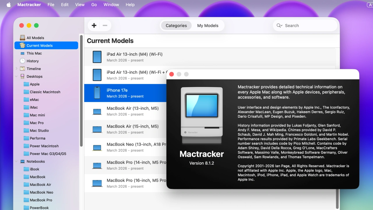 Mactracker v8.1.2