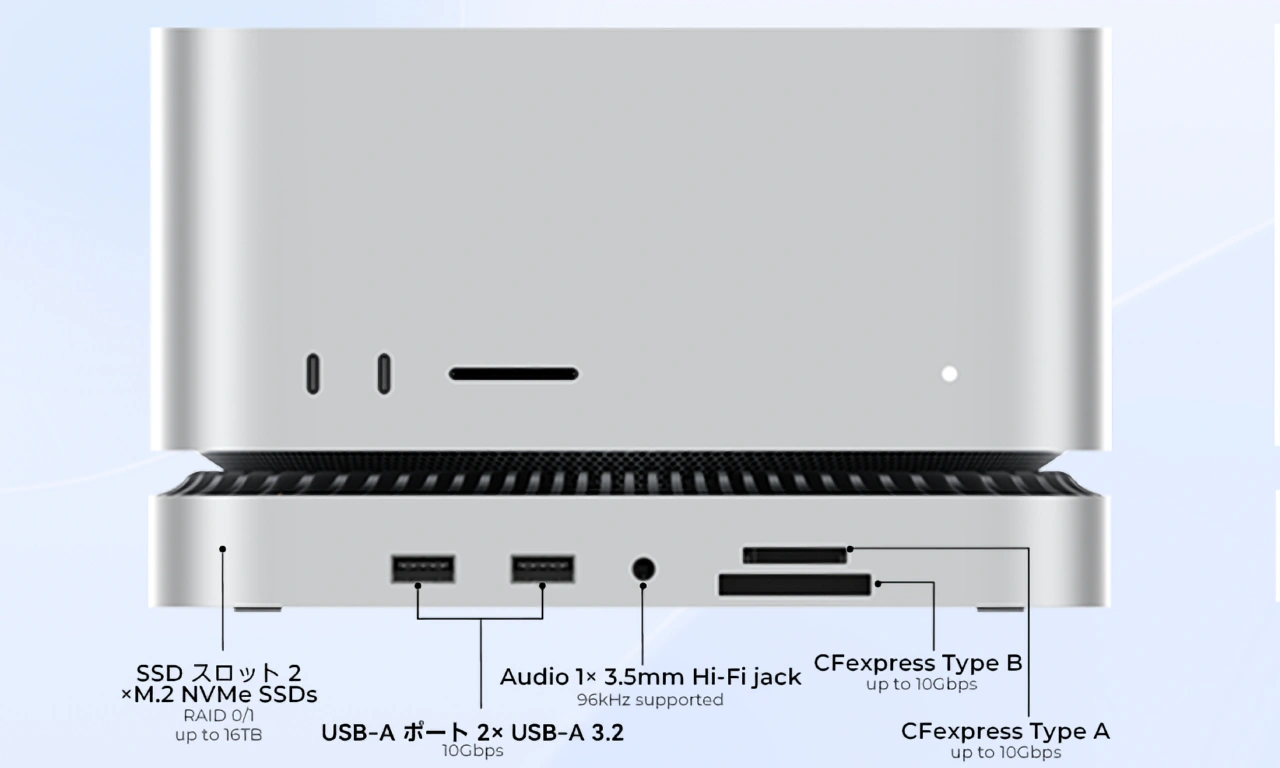 RayCue 10-in-1 80Gbps Dock for Mac Studio