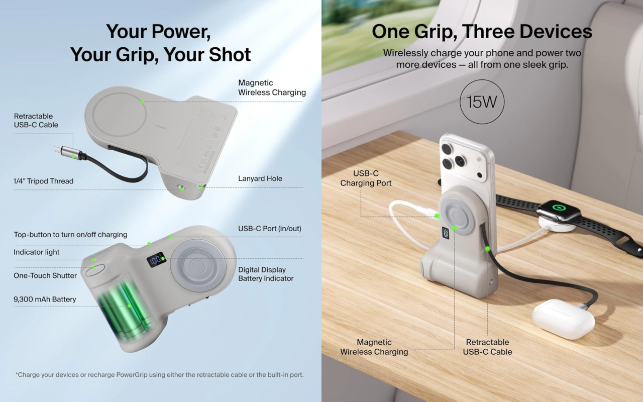 Belkin Magnetic Wireless Charging Camera Grip