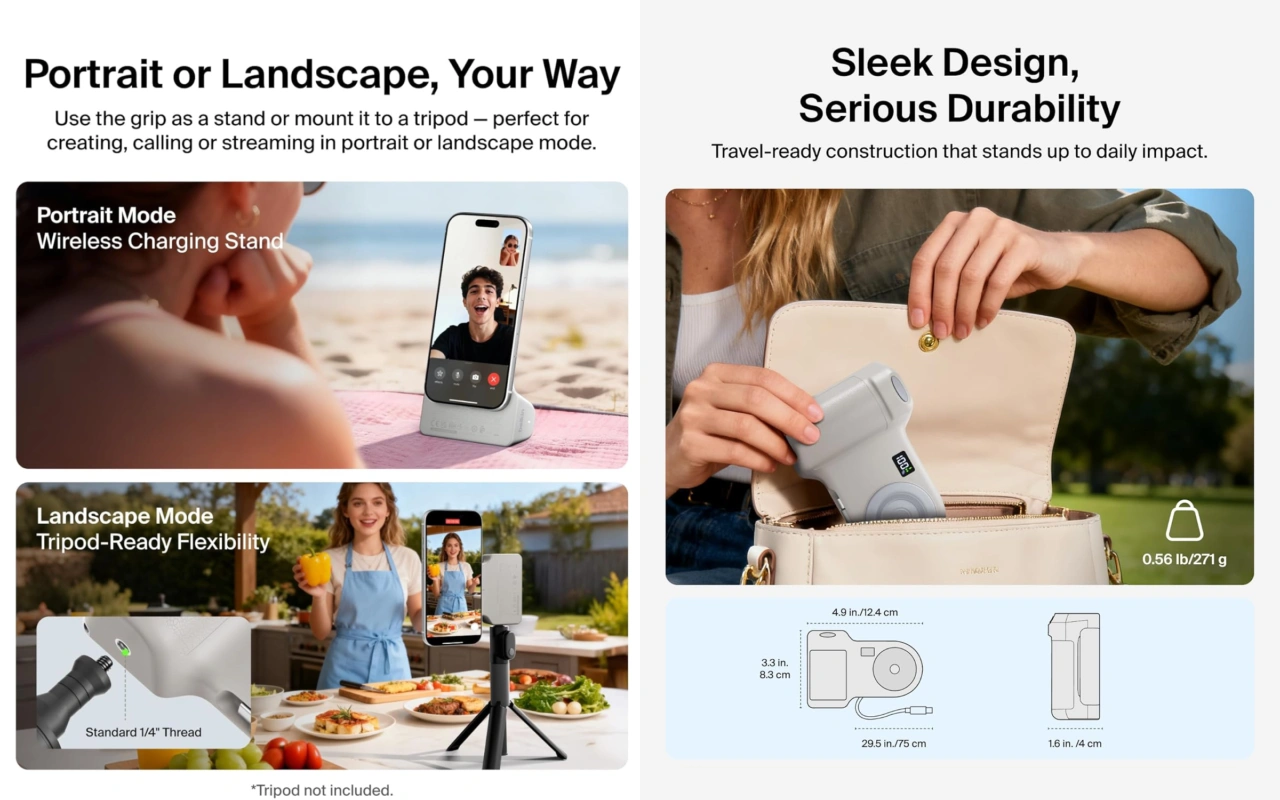 Belkin Magnetic Wireless Charging Camera Grip