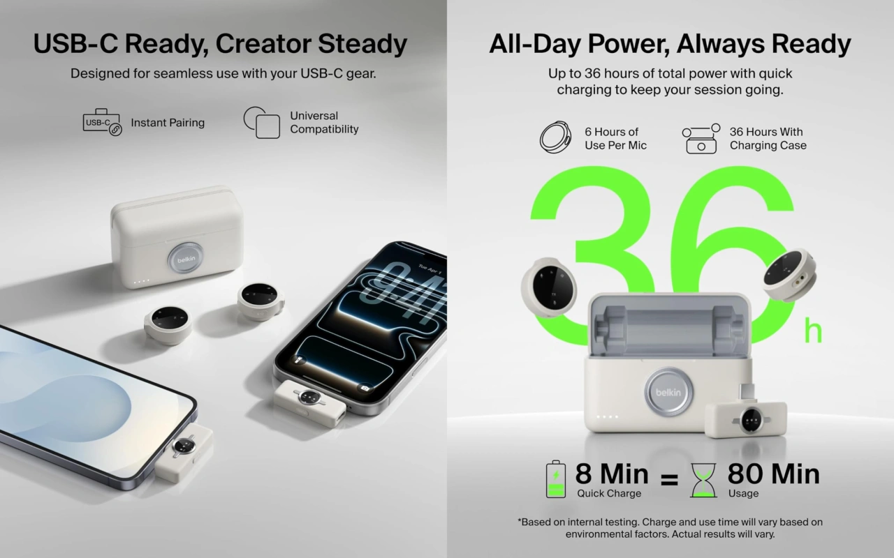 Belkin Stage Wireless Mini Microphone