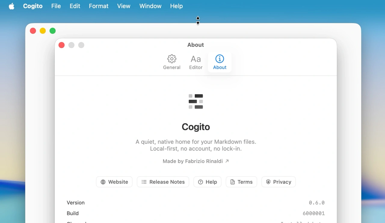 Cogito Markdown editor for macOS Beta