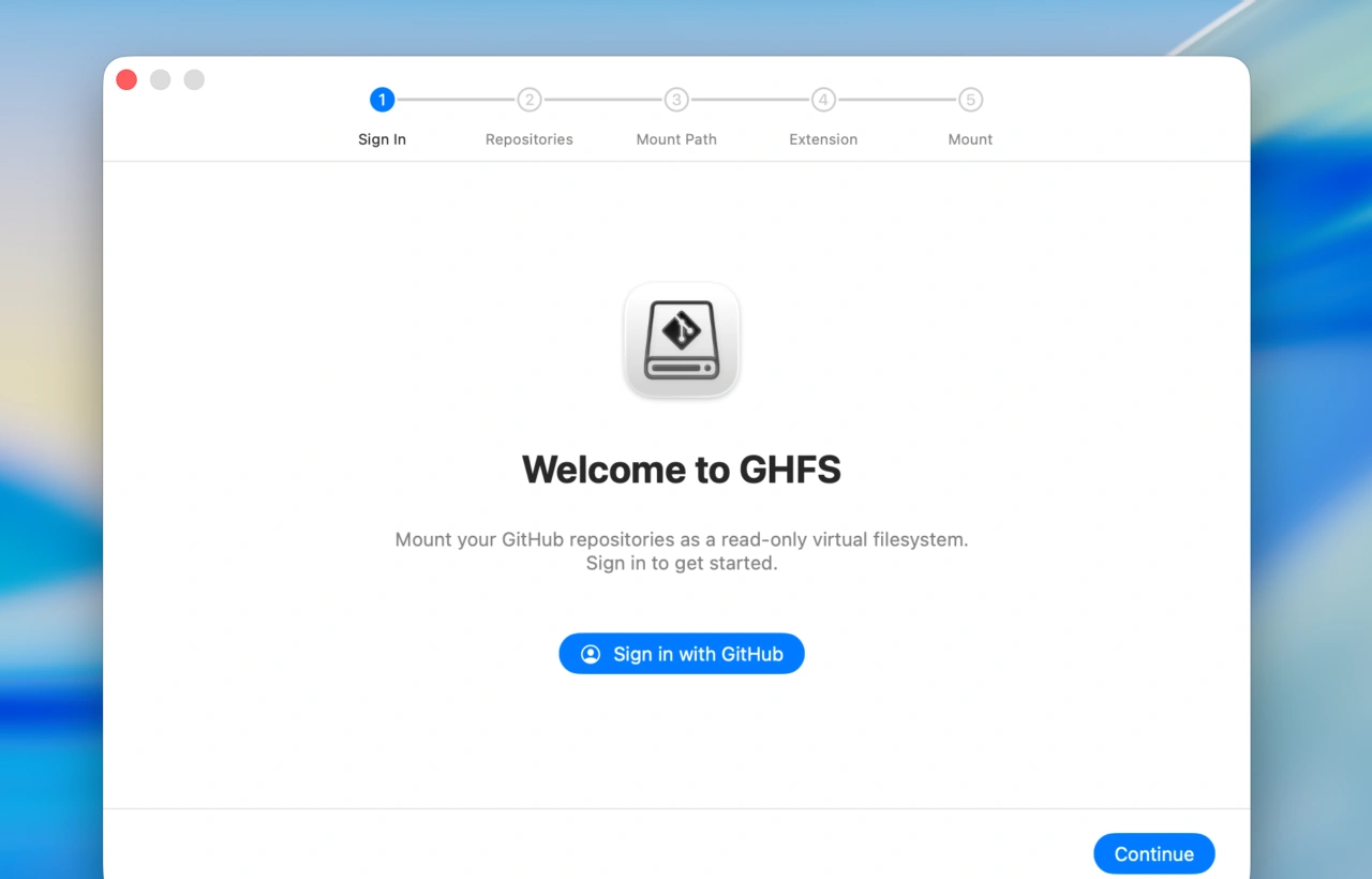 GHFS for GitHub