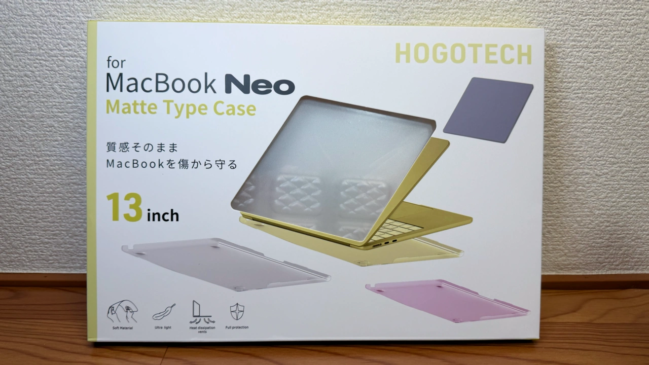 HOGOTECH Matte Type Case for MacBook Neo