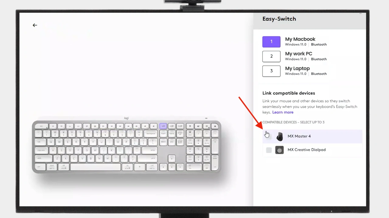 Enhanced Easy-Switch in Logi Options+