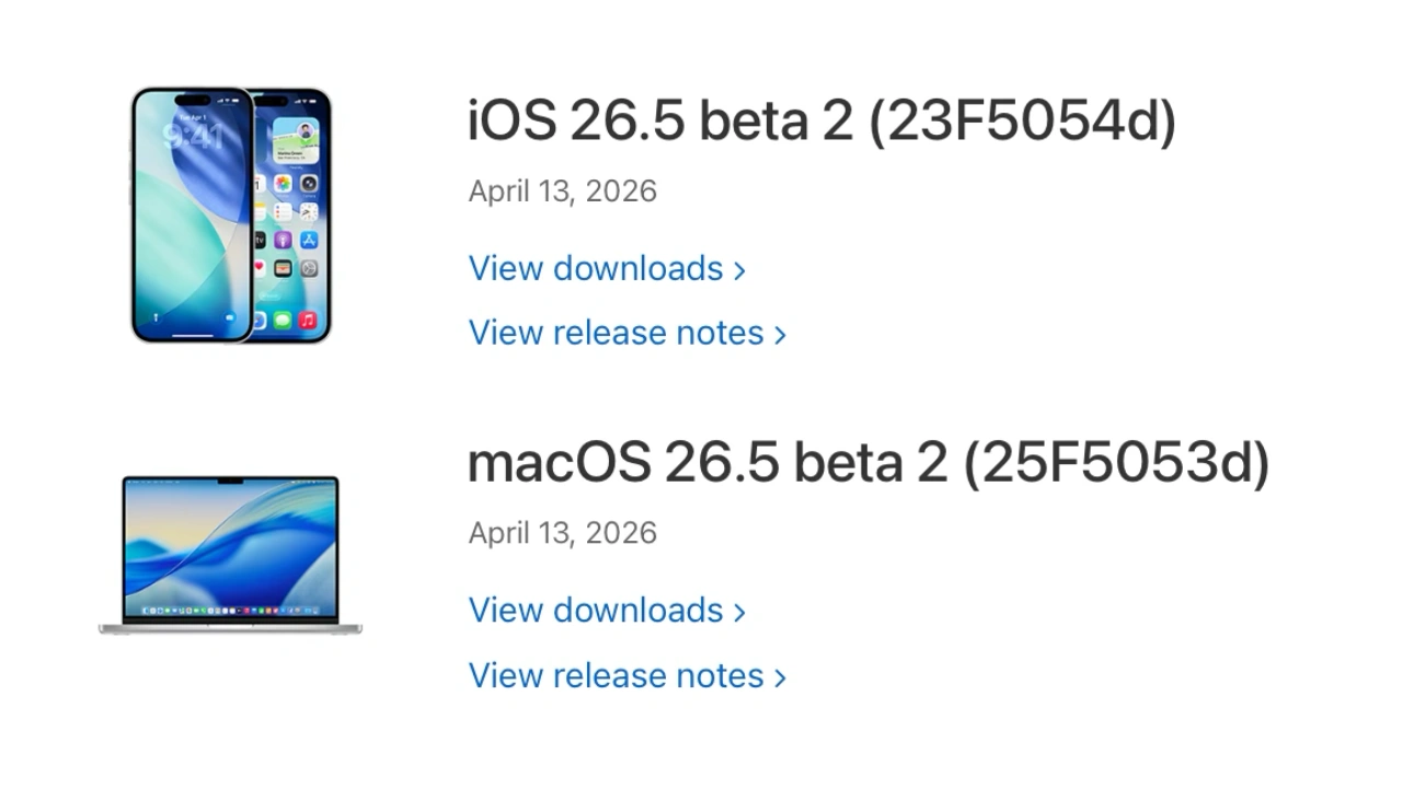 macOS 26.5 Tahoe/iOS 26.5