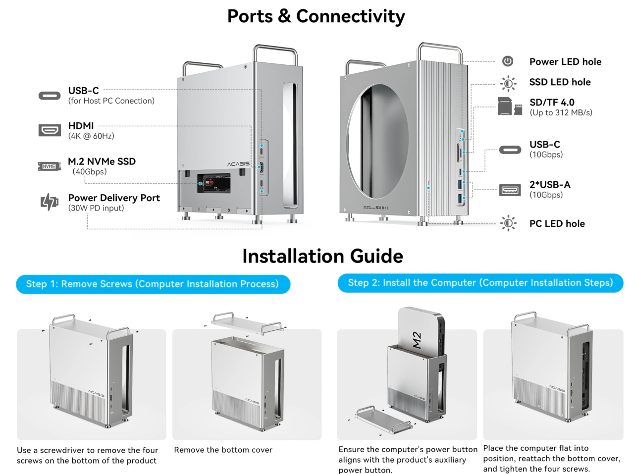 ACASIS Mac mini M2 Dock & Stand
