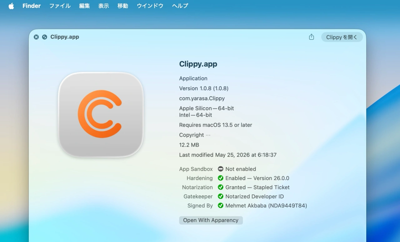 Clippy for macOS