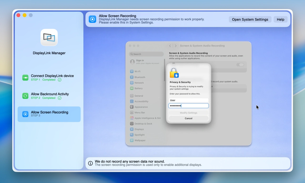 DisplayLink Manager for Mac v16.1