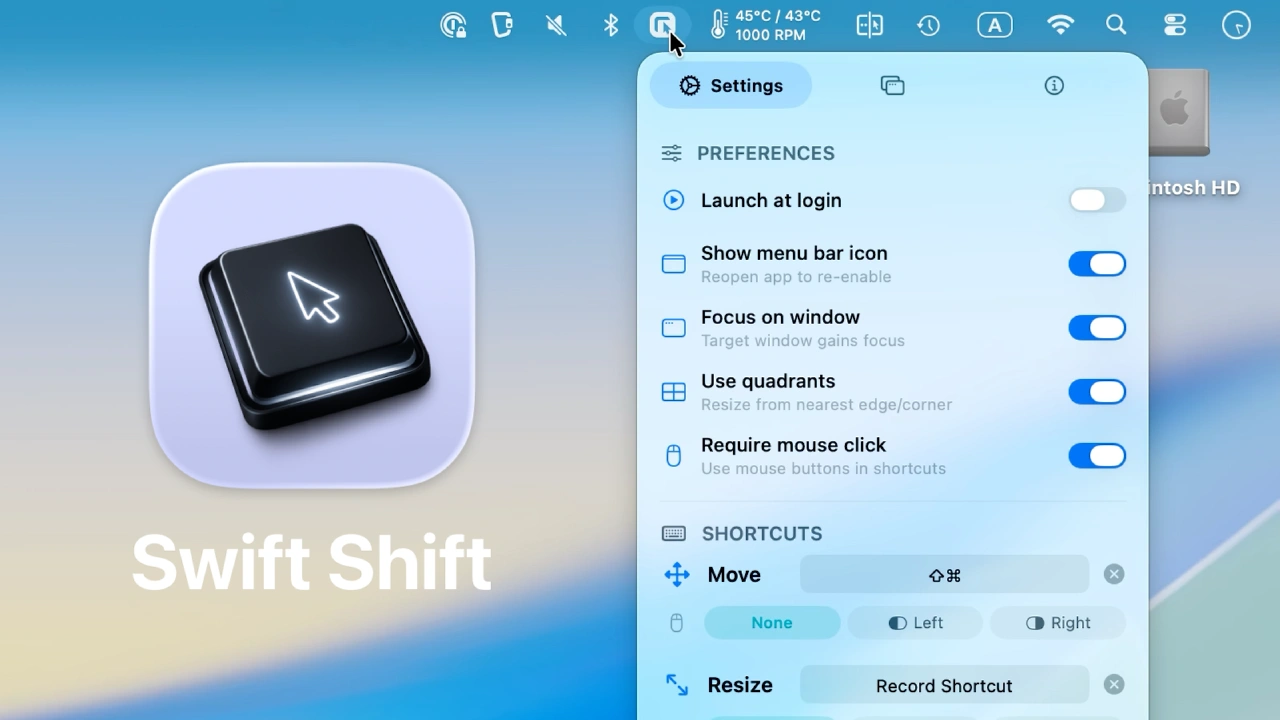 Swift Shift