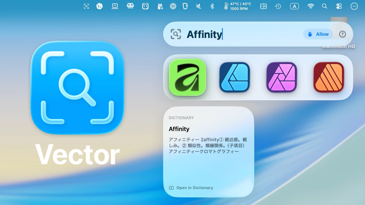 Vector Intelligent Search for macOS