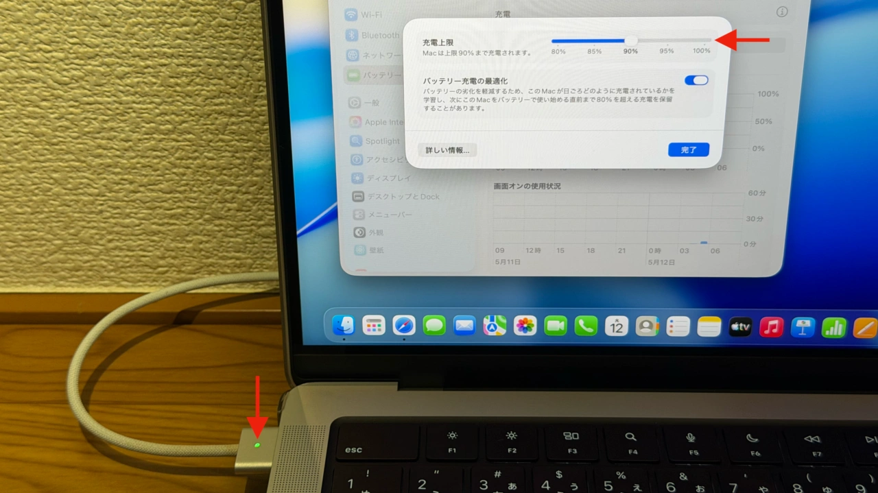 MacBook ProとMagSafe 3コネクタ