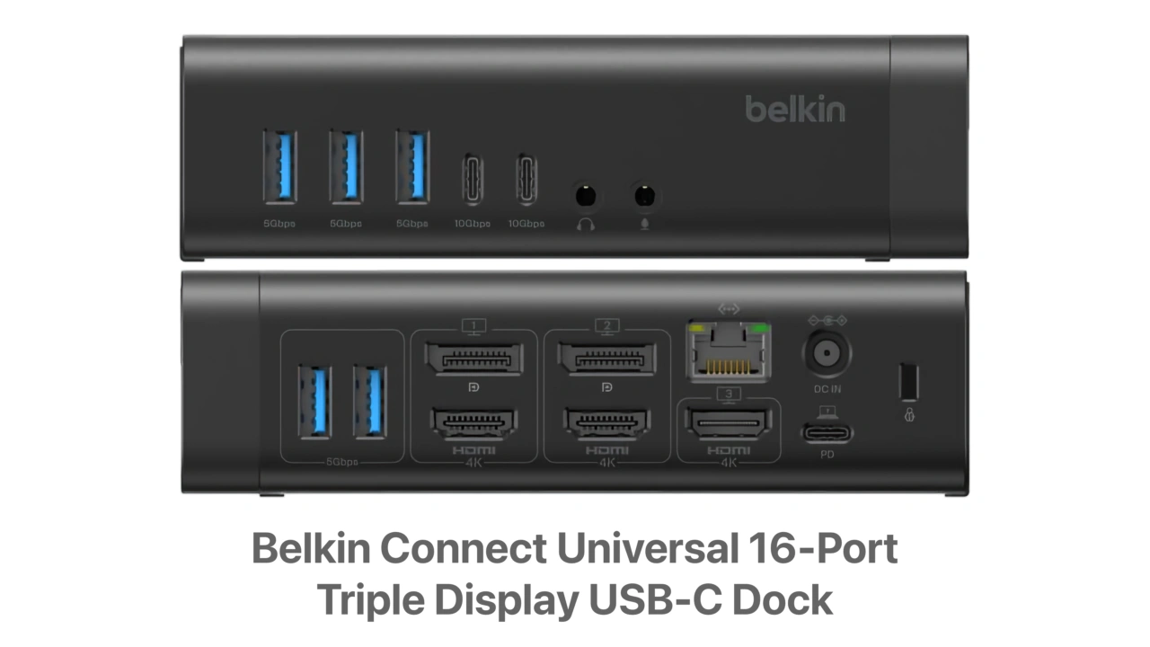 Belkin Connect Universal 16-Port Triple Display USB-C Dock