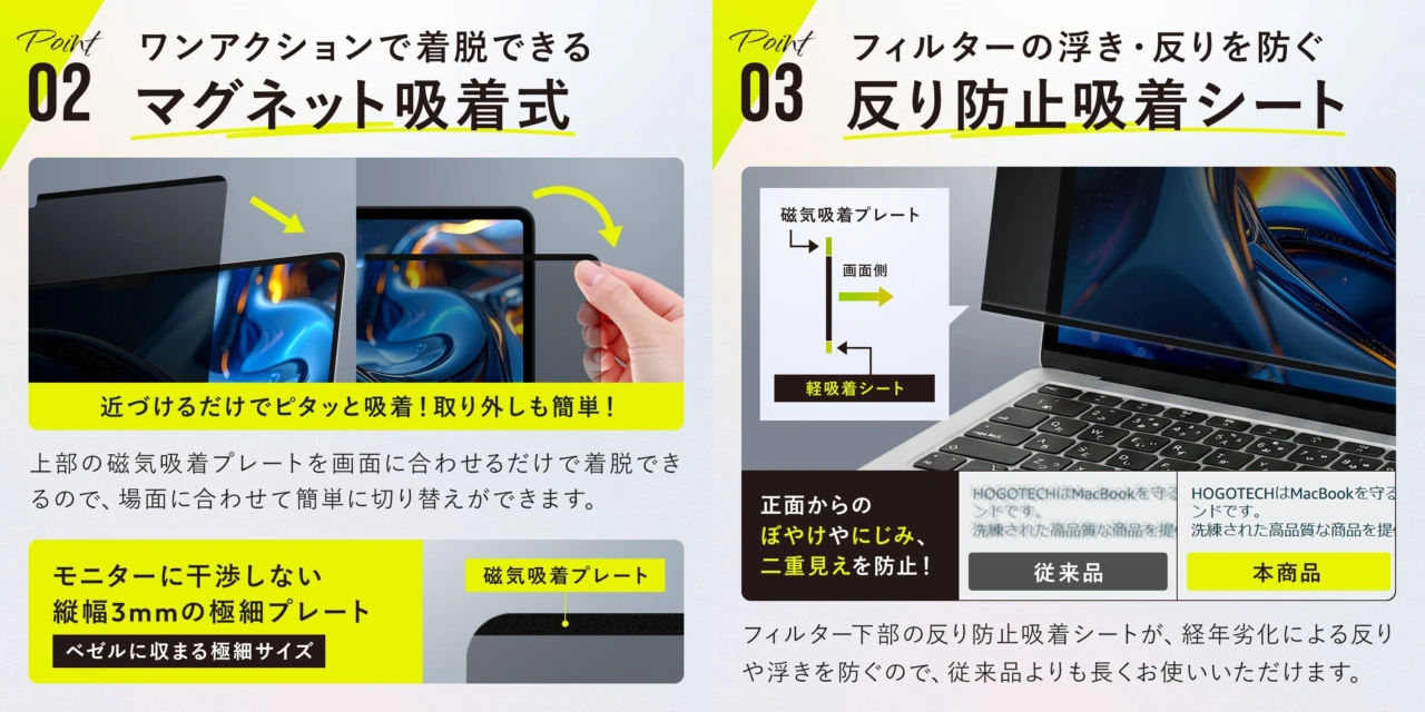 MacBook Neo用 のぞき見防止フィルム