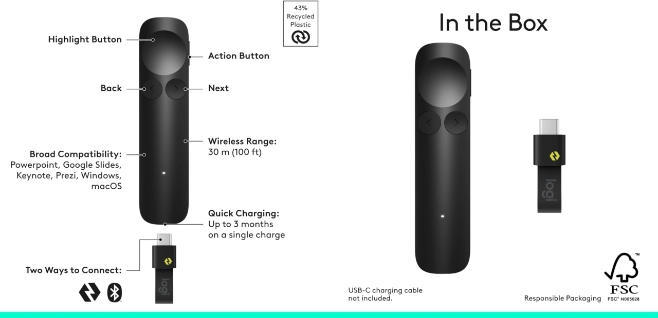 Logitech Spotlight 2 Presentation Remote