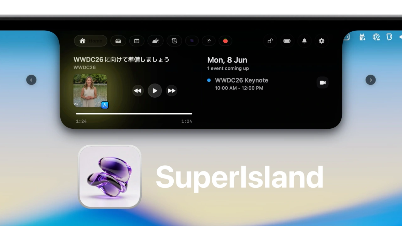 SuperIsland Dynamic Island for Mac