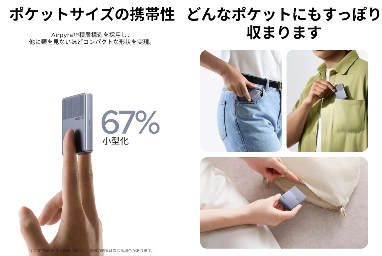 UGREEN Nexode Air 45W Slim USB-C充電器