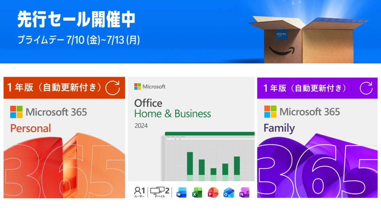 AmazonプライムデーPCソフトセール