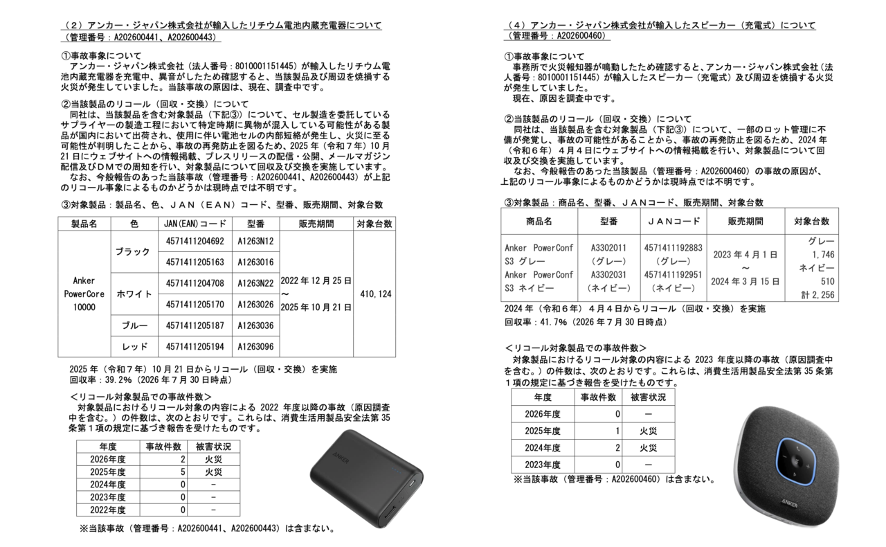 Anker PowerCore 10000とPowerConf S3