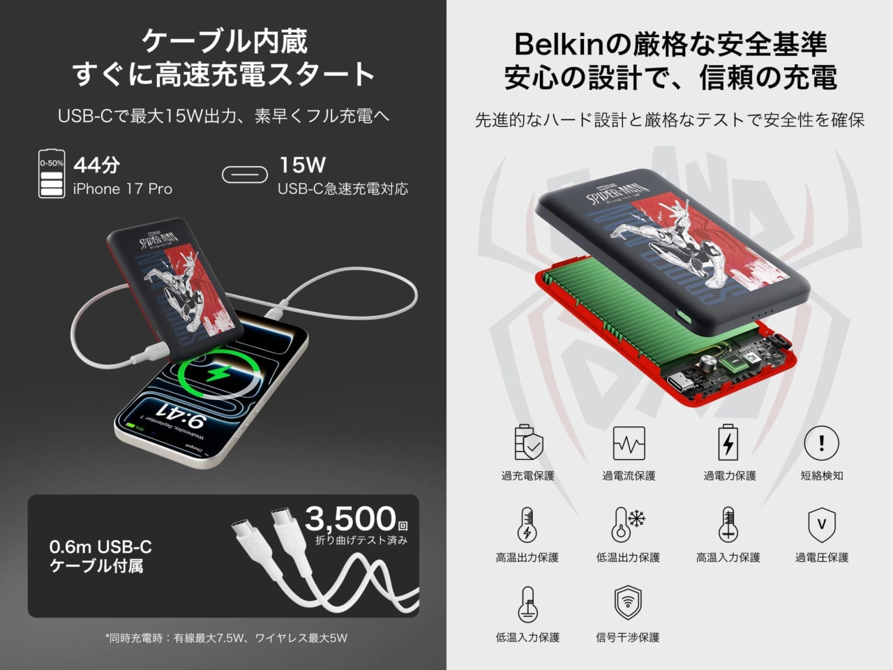Belkin BoostCharge ワイヤレスモバイルバッテリー
