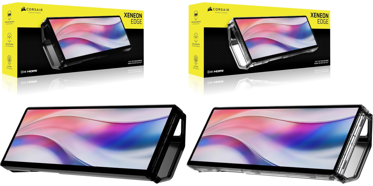 CORSAIR XENEON EDGEのスモークとクリスタルカラー