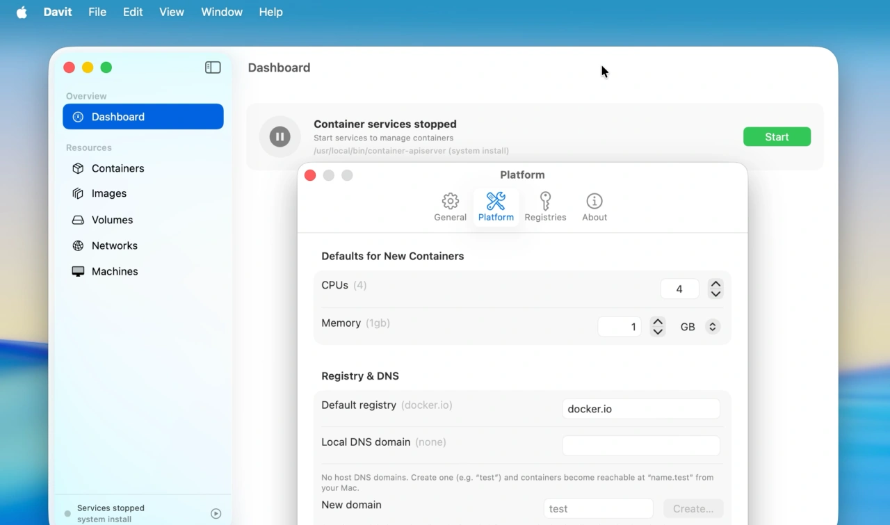 Davit for Mac