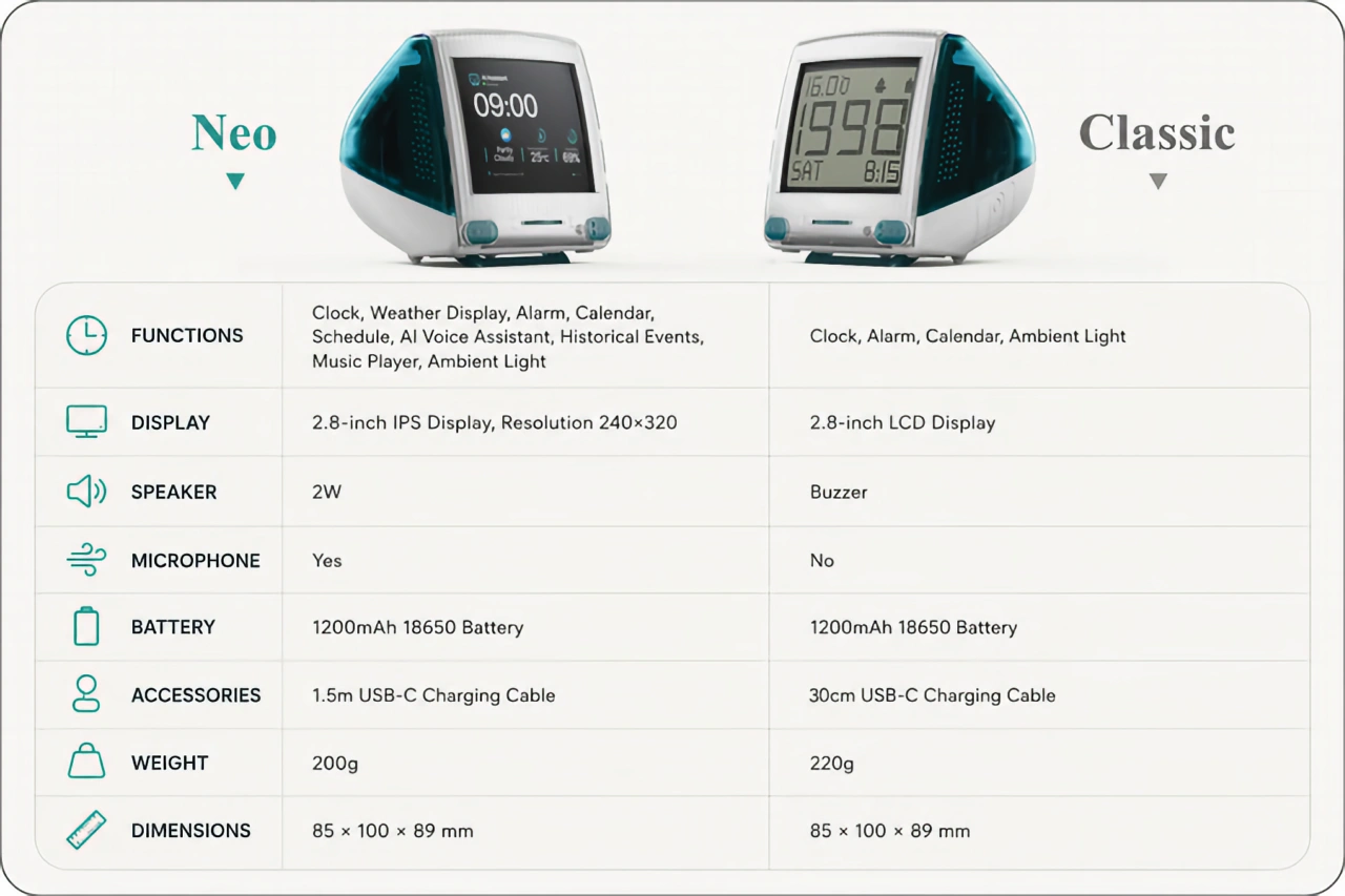TimeCapsule G3 NeoとClassic
