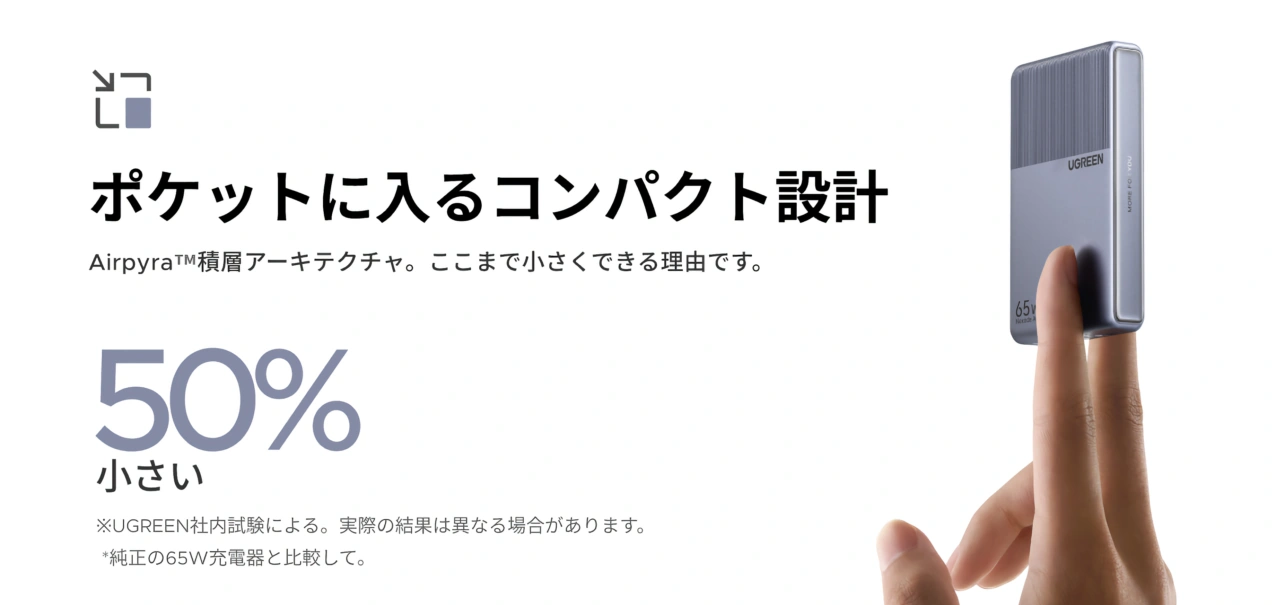UGREEN Nexode Air 65W Slim USB-C Charger