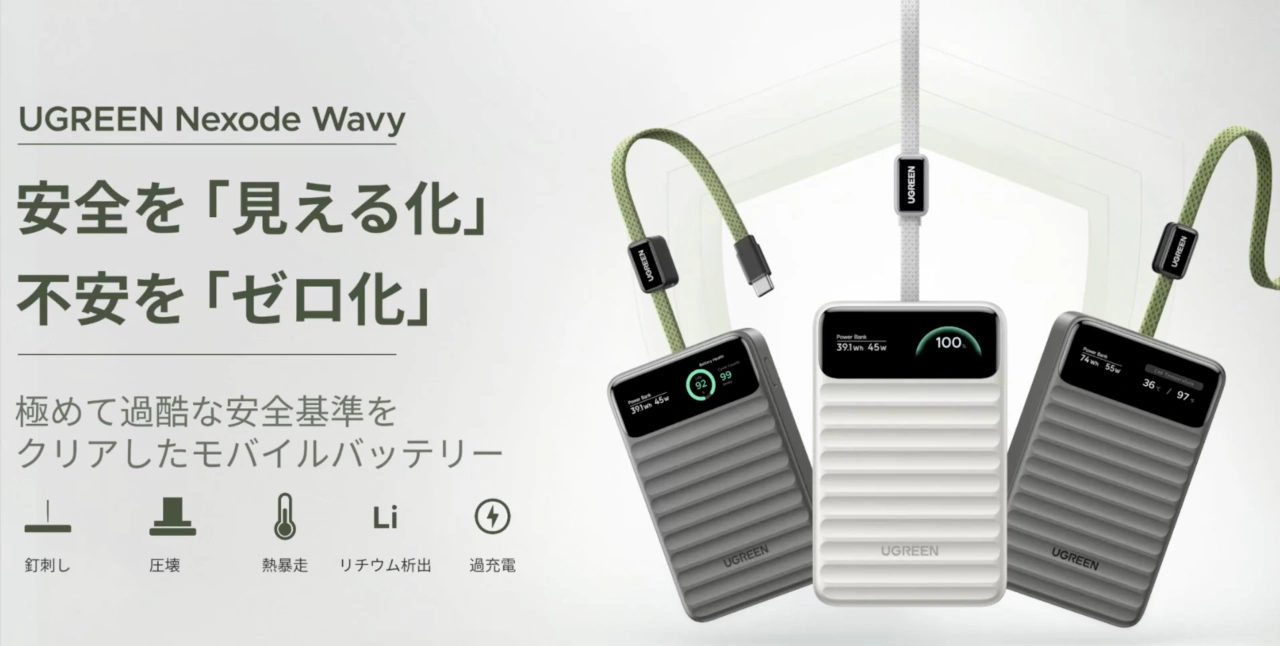 UGREEN Nexode Wavy 10K Power Bank