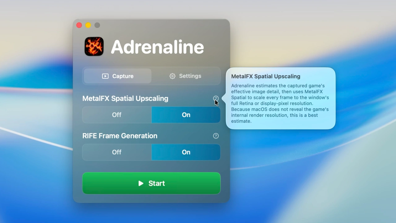 Adrenaline for Mac