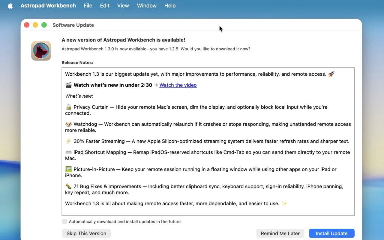 Astropad Workbench v1.3