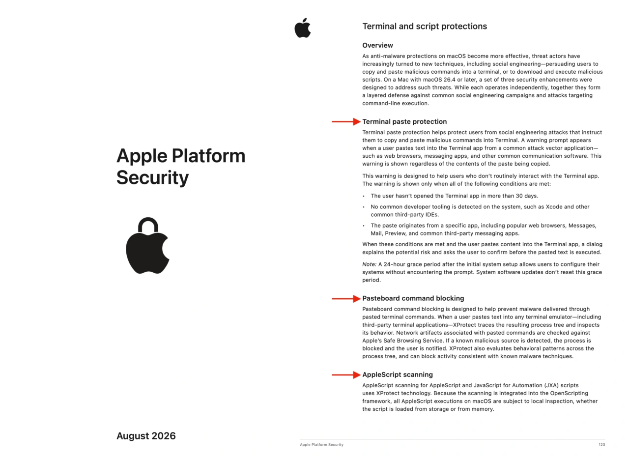 Apple Platform Security (Aug, 2026)より