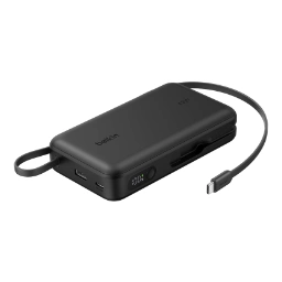 Belkin UltraCharge ケーブル内蔵 ディスプレイ付きモバイルバッテリー 20000mAh