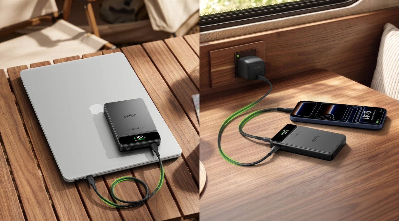 UltraCharge Pro Power Bank 10K with BoostSolid Cell and Display