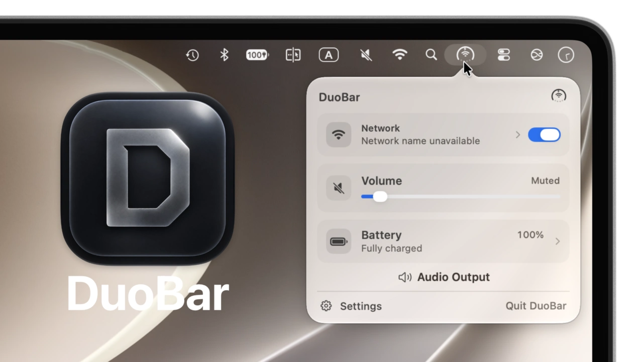 DuoBar iPhone Duo Indicator for Mac