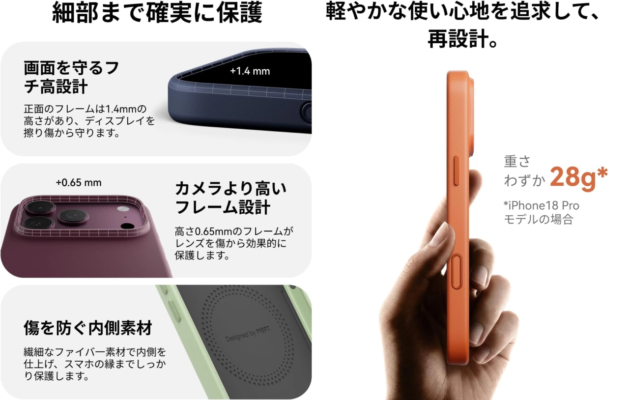 MOFT MOVAS™レザーケース for iPhone 18 Pro