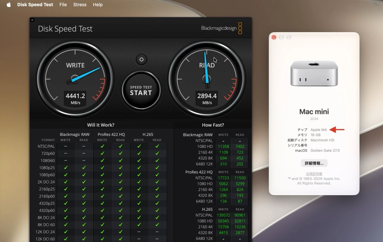 旧Mac mini (2024)の2TB SSDモデル