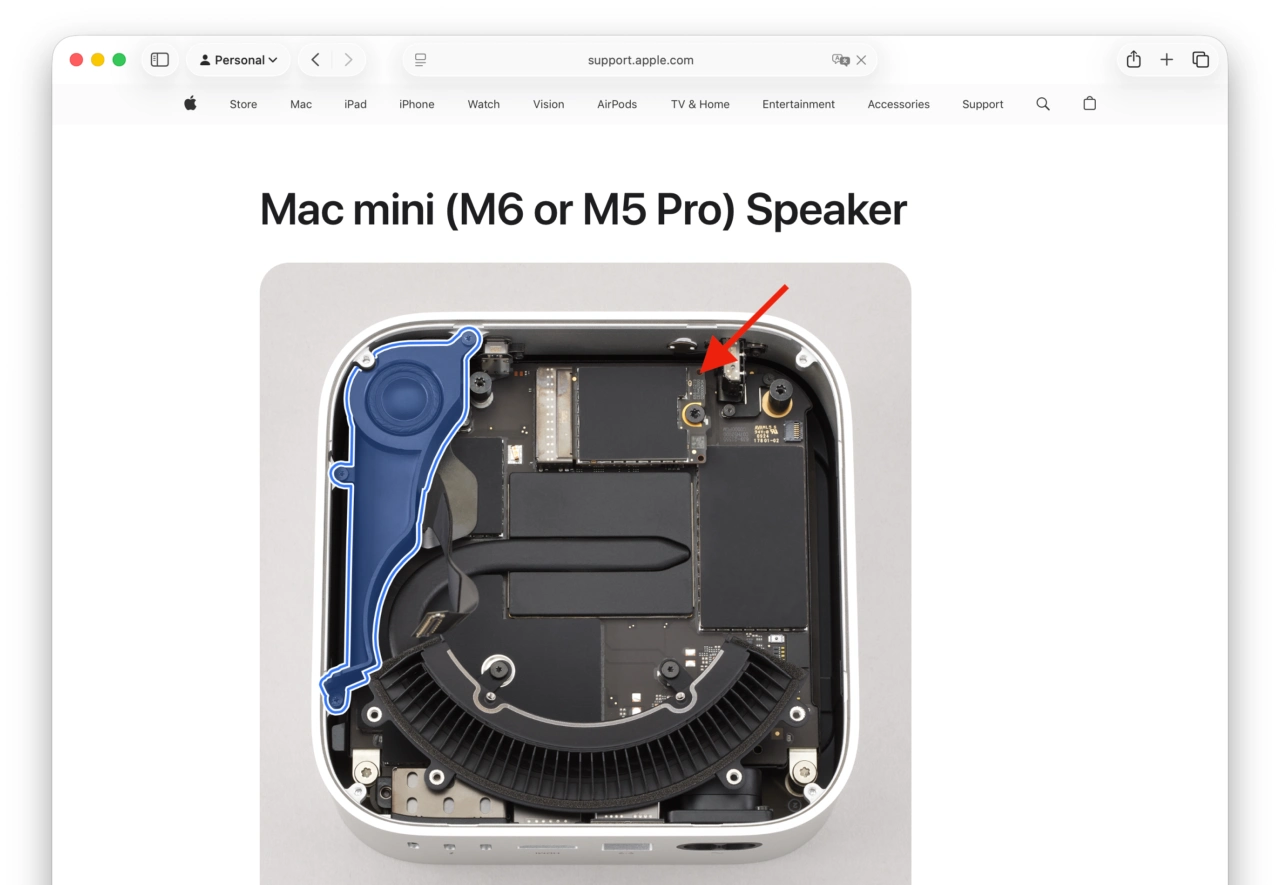 Mac mini (M6 or M5 Pro) Speaker