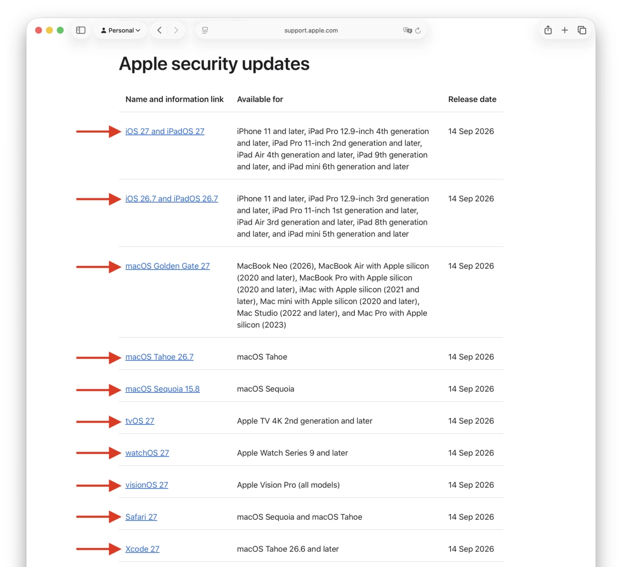 iOS/iPadOS 26.7