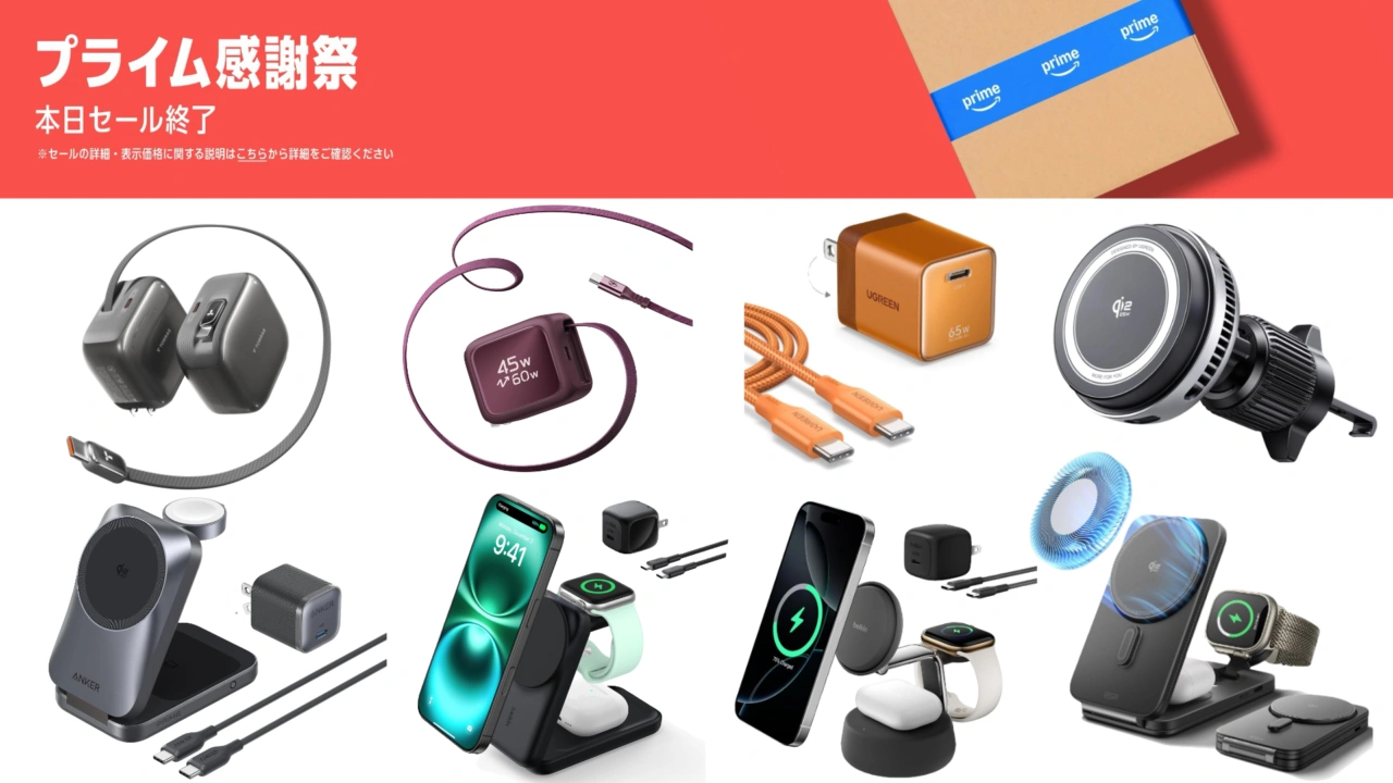 Amazonプライム感謝祭AVS充電器