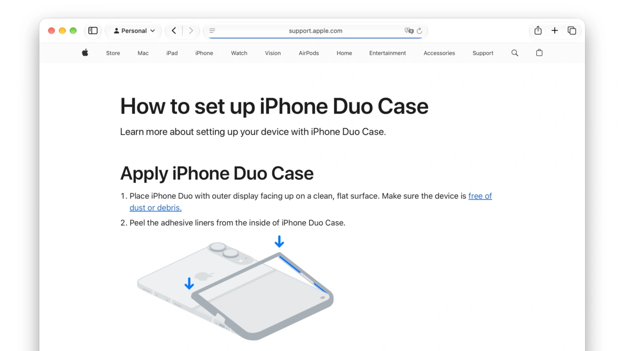 How to set up iPhone Duo Case