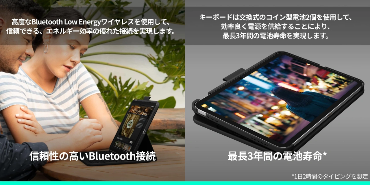 キーボード付きケース Slim Folio