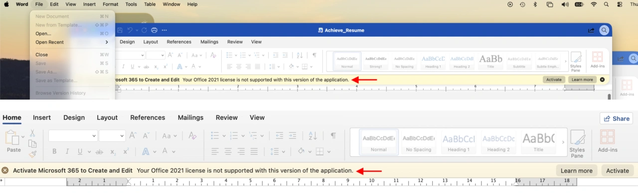 End of support for Office 2021