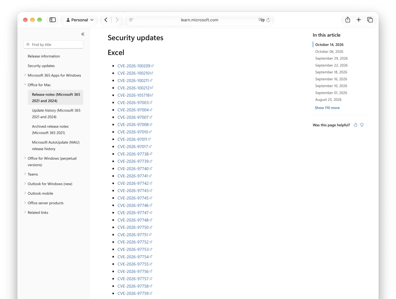 Release notes for Office for Mac