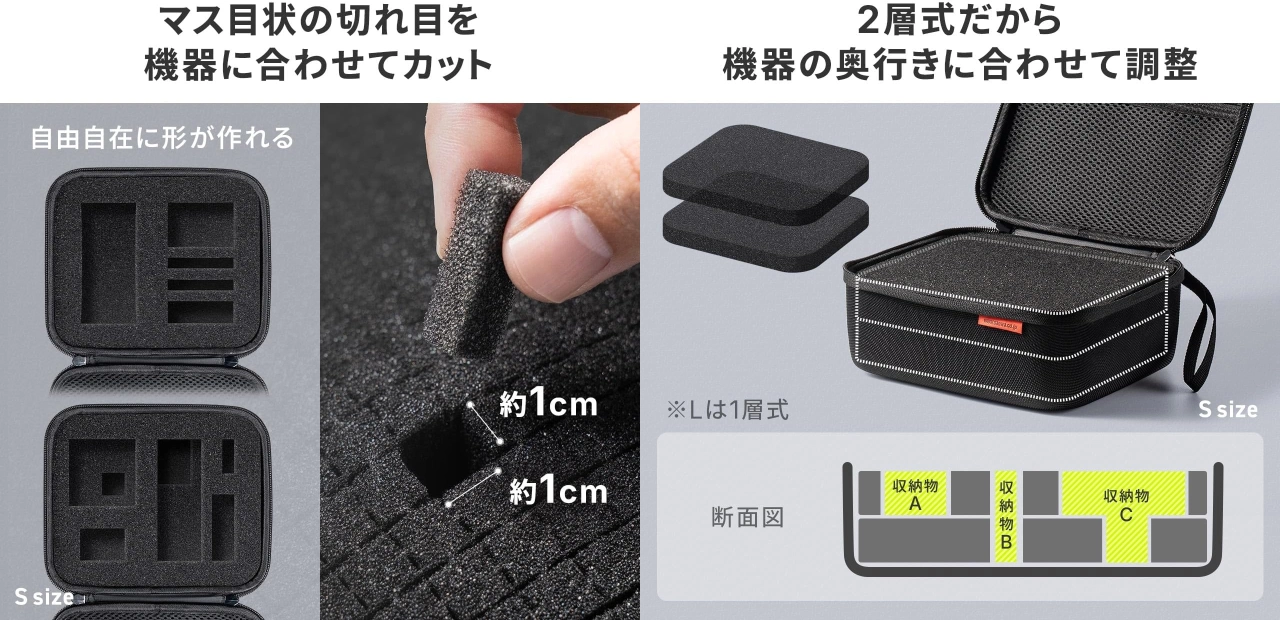 ガジェットポーチ セミハード