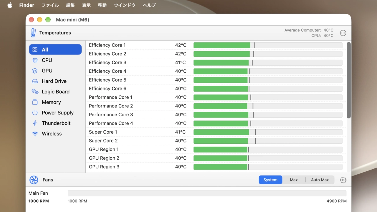 Mac mini (M6)でのTG Pro v2.104