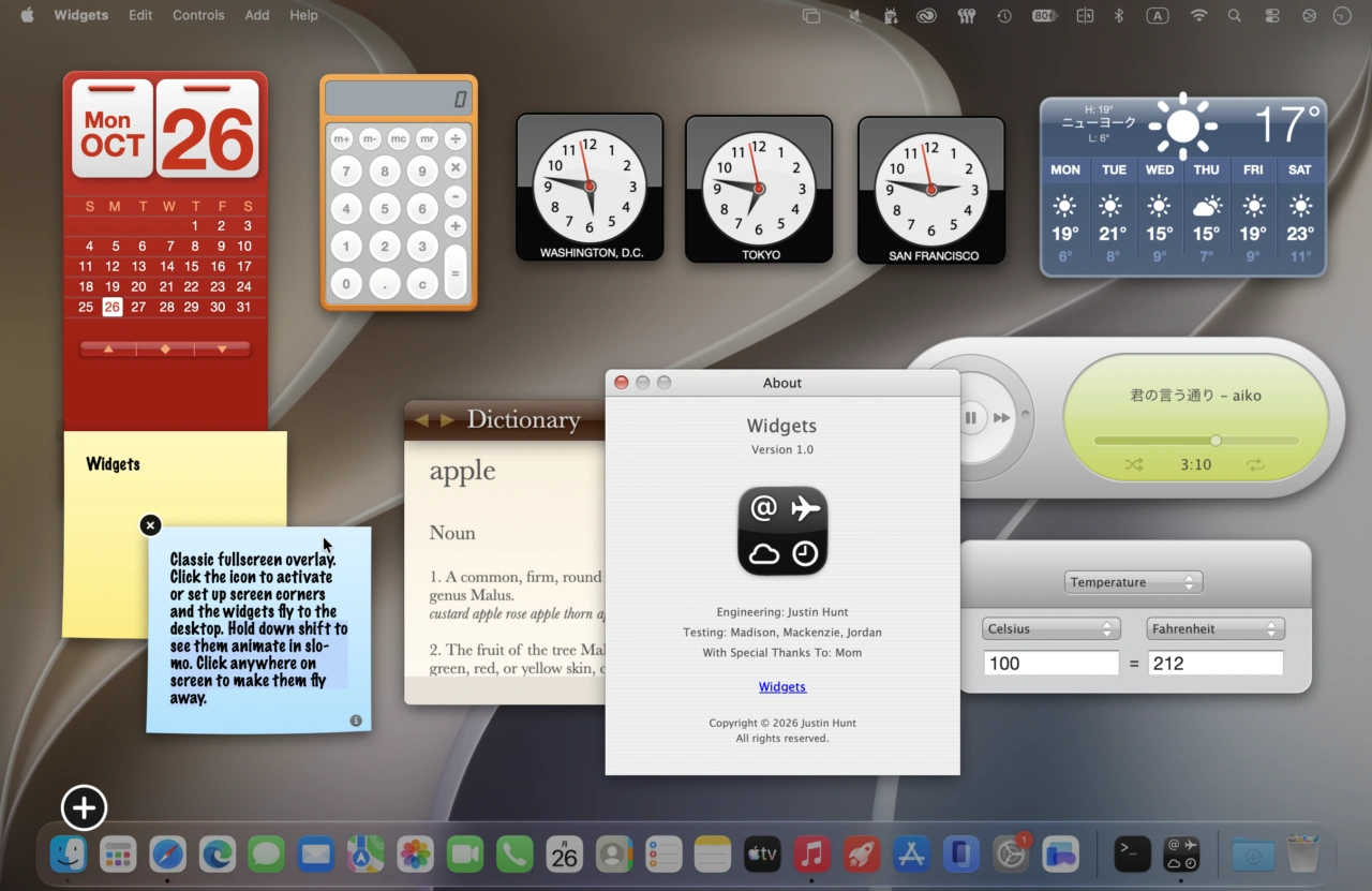 Widgets