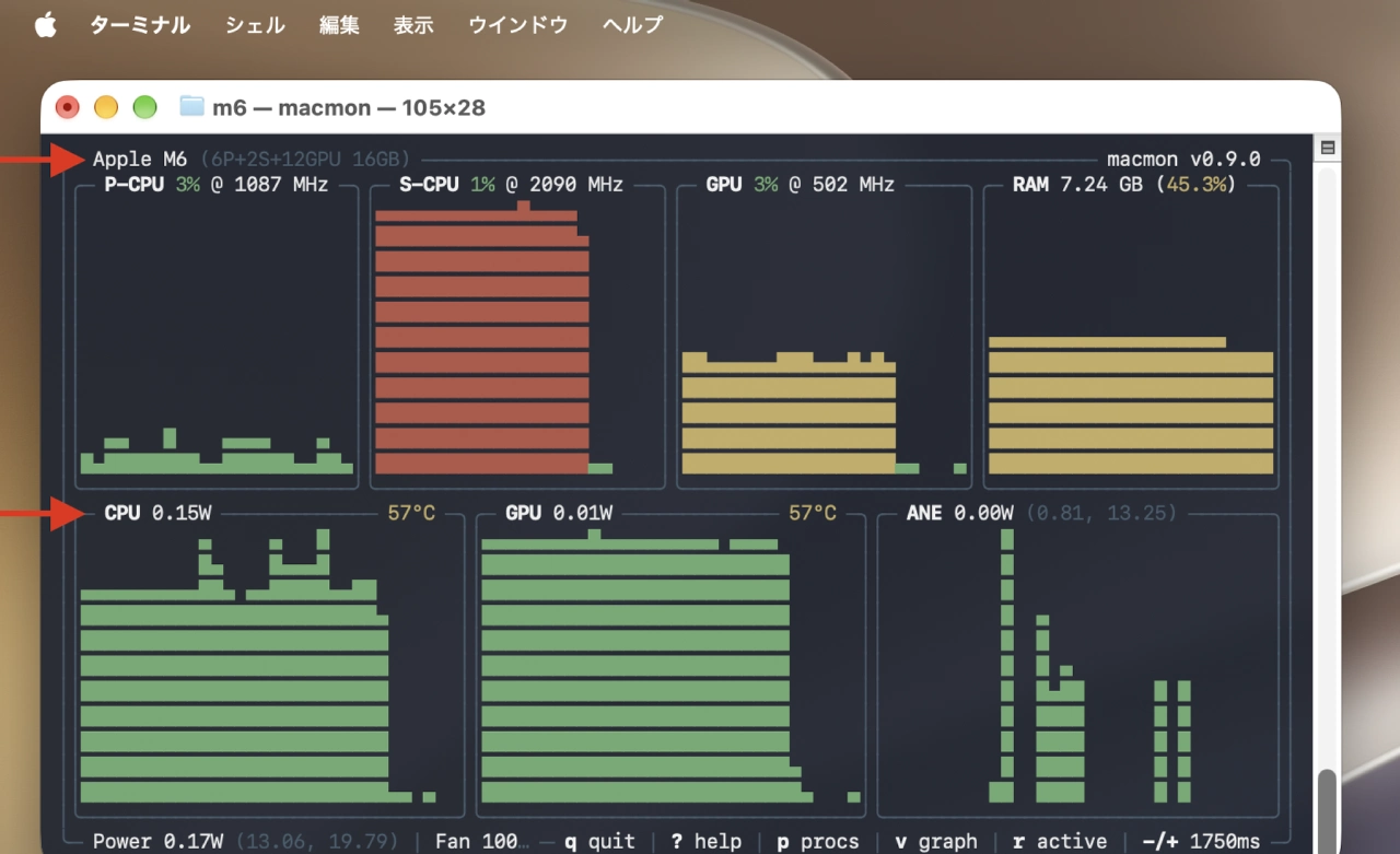 macmon v0.9.0