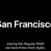 Apple San Francisco font three more regular width styles