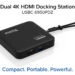 Plugable USB-C Dual HDMI Mini Docking Station
